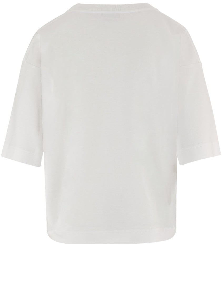 Darkpark Cropped White T-Shirt With Boxy Silhouette
