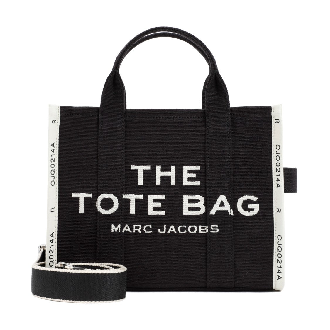 Marc Jacobs Medium Cotton Tote Bag With Adjustable Strap And Functional Design