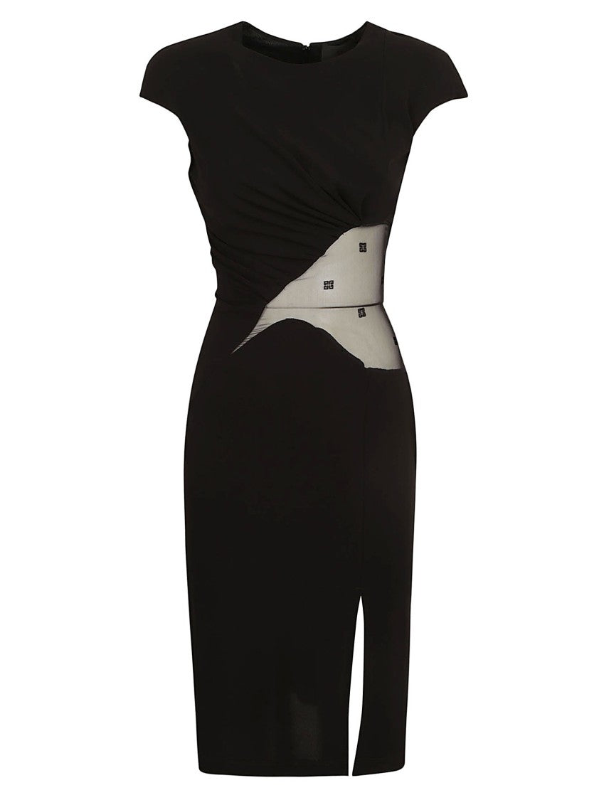 Givenchy Fitted Black Dress With Twist Detail