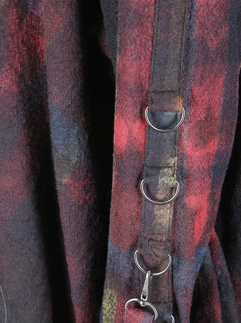 Limi Feu Crew Neck Top With Asymmetrical Hem And Carabiner Details