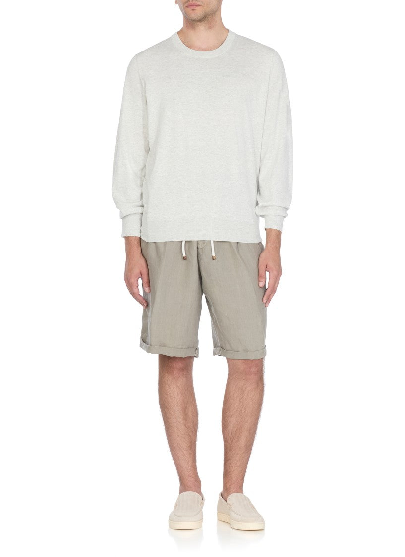 Brunello Cucinelli Linen Bermuda Shorts