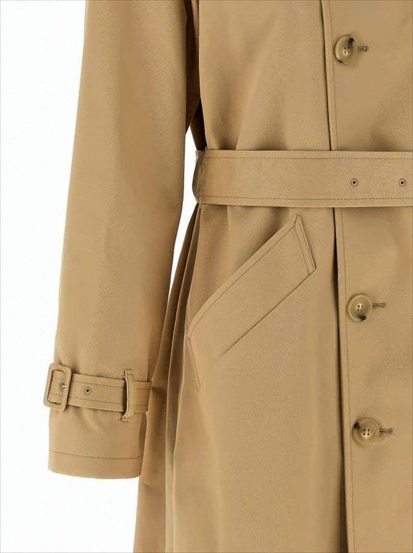 A.P.C. Double-Breasted Brown Trench Coat