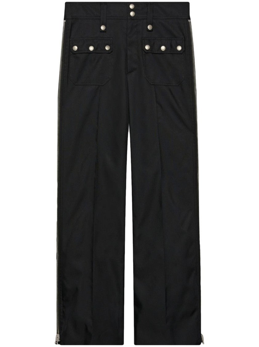 Gucci Black Polyamide Trousers