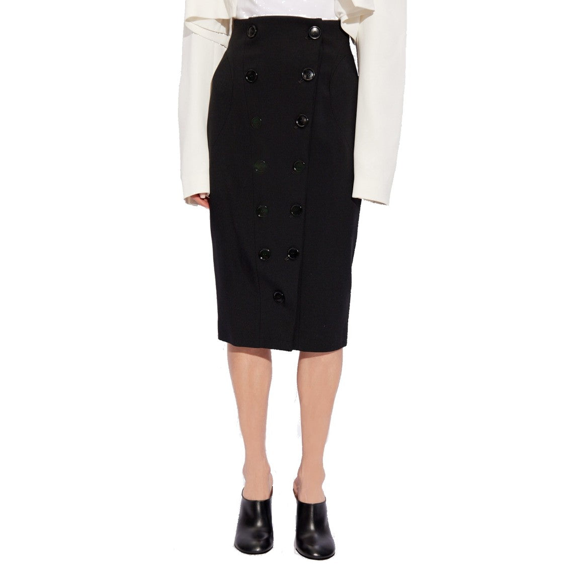 Alaïa Knee-Length Wool Pencil Skirt