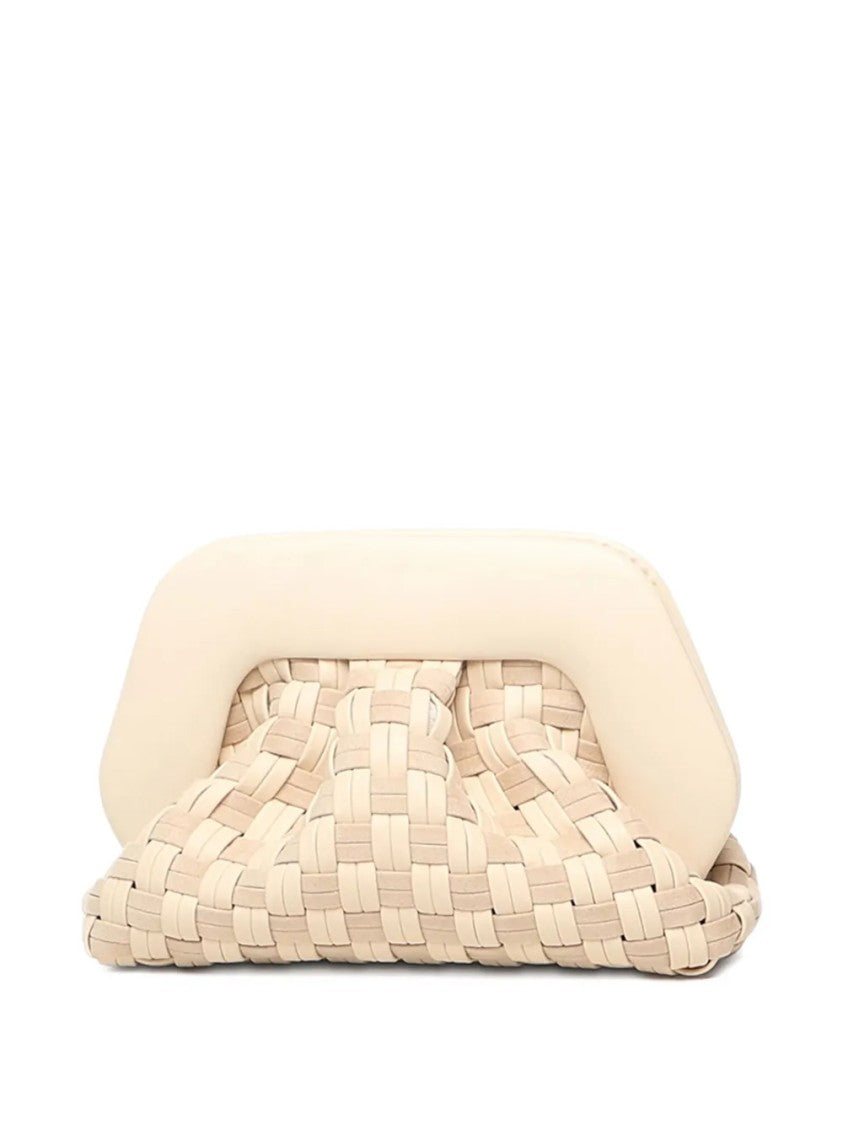 Themoirè Structured Neutrals Bag With Minimalist Design