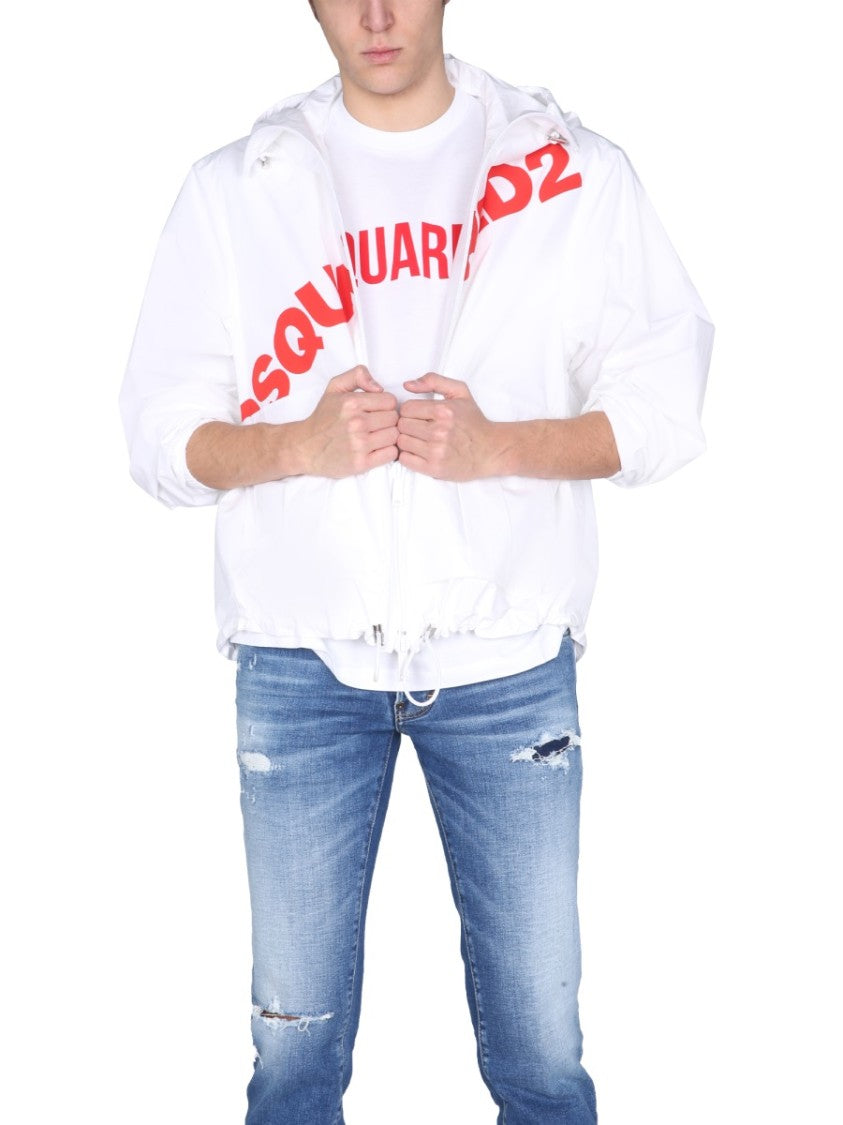 Dsquared2 Hooded High Neck Jacket