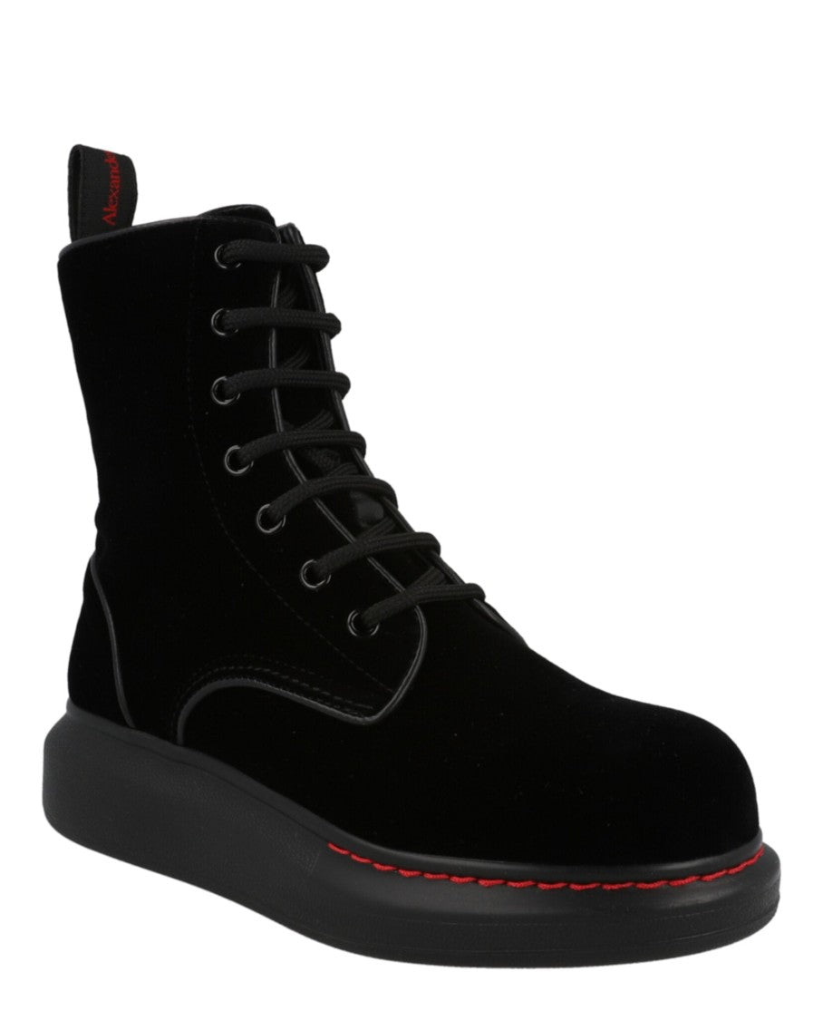 Alexander Mcqueen Hybrid Lace Up Boot