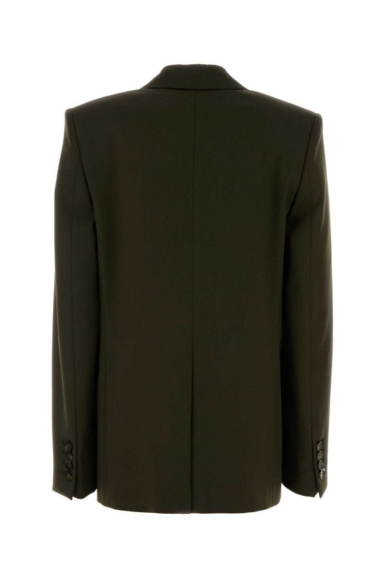 Stella Mccartney Olive Green Wool Blazer