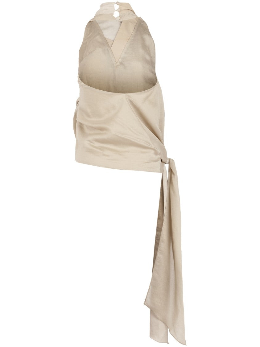 Entire Studios Fluid Top With Asymmetrical Neckline
