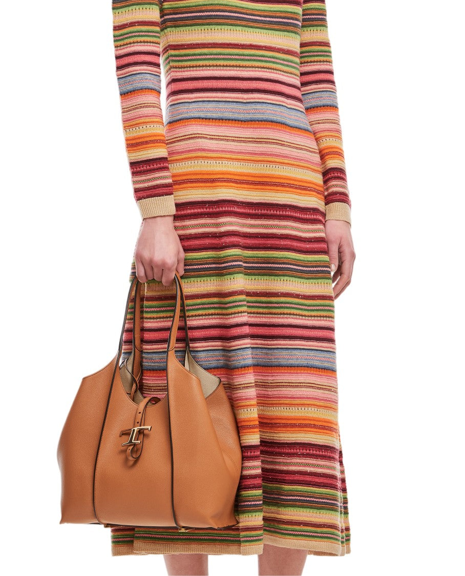 Tod's Brown Small Leather Tote Bag