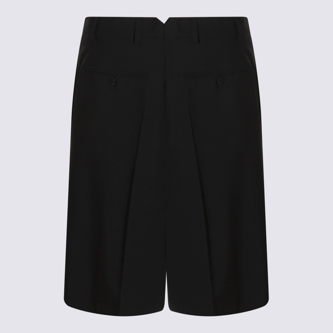 Ami Paris Black Wool Shorts