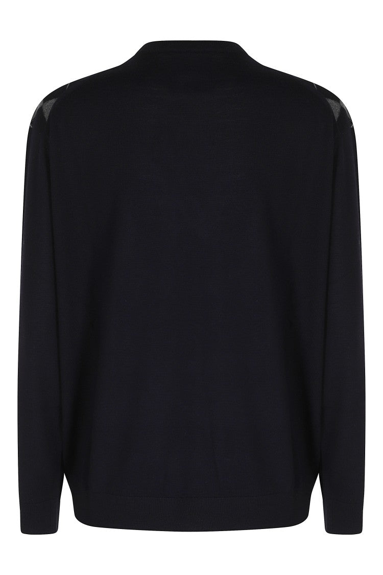 Semi Couture Azalea Diamond-Pattern Sweater In Soft Virgin Wool