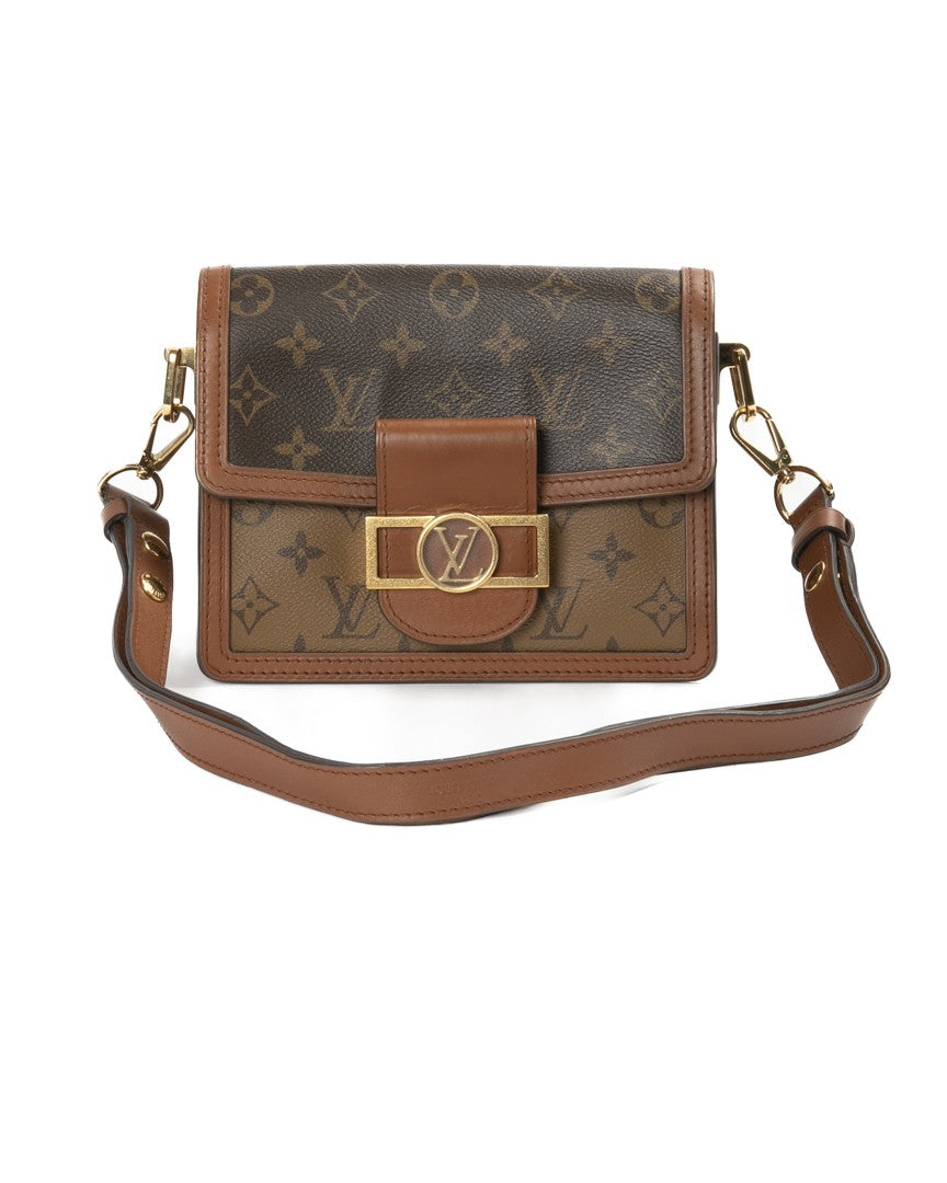 Louis Vuitton Dauphine Bb Monogram Reverse Canvas Shoulder Bag