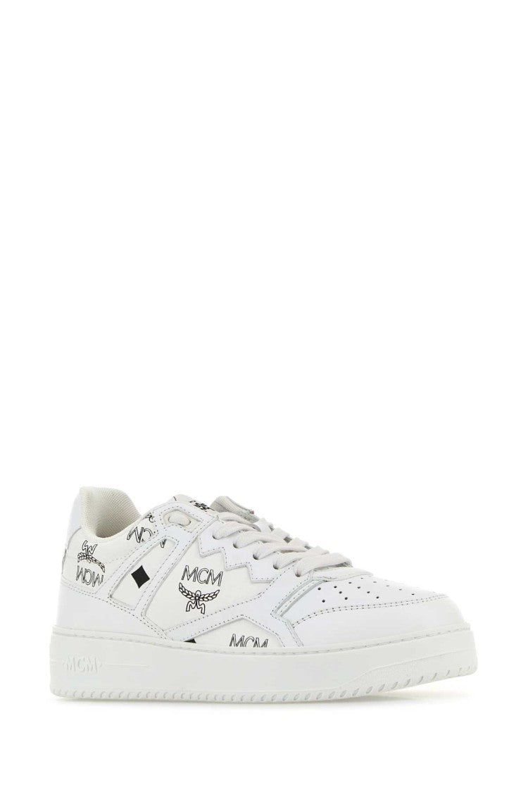 Mcm Printed Canvas Terrain Sneakers
