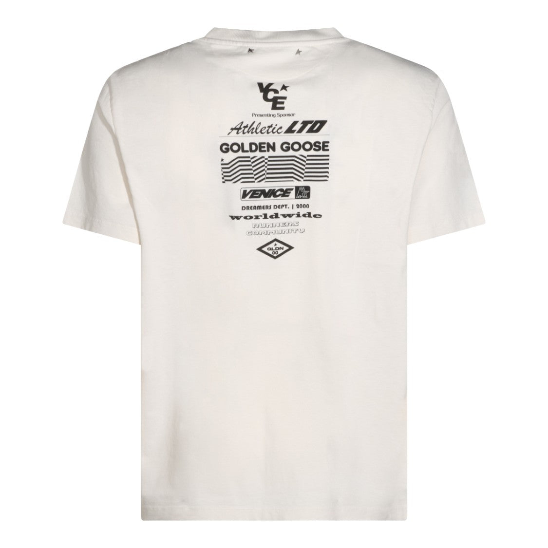 Golden Goose Cream Graphic Printed T-Shirt