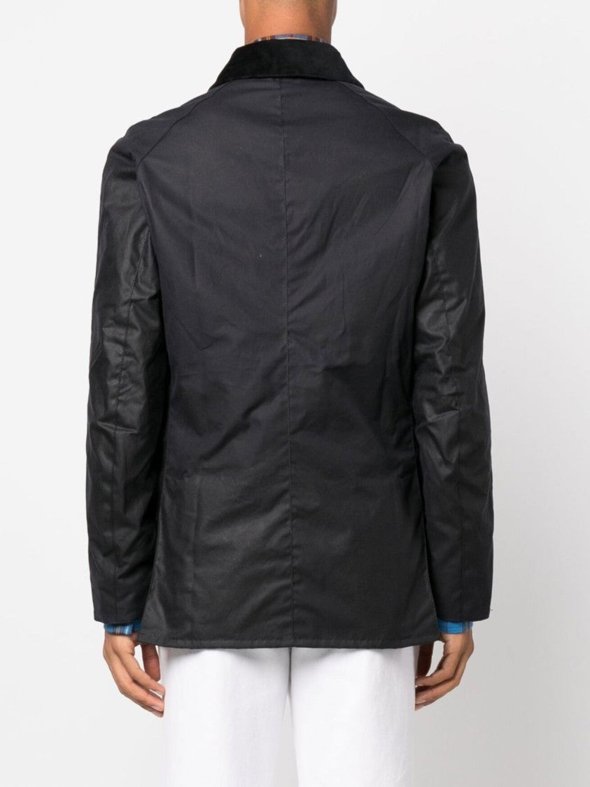 Barbour Ashby Matte Black Waxed Jacket