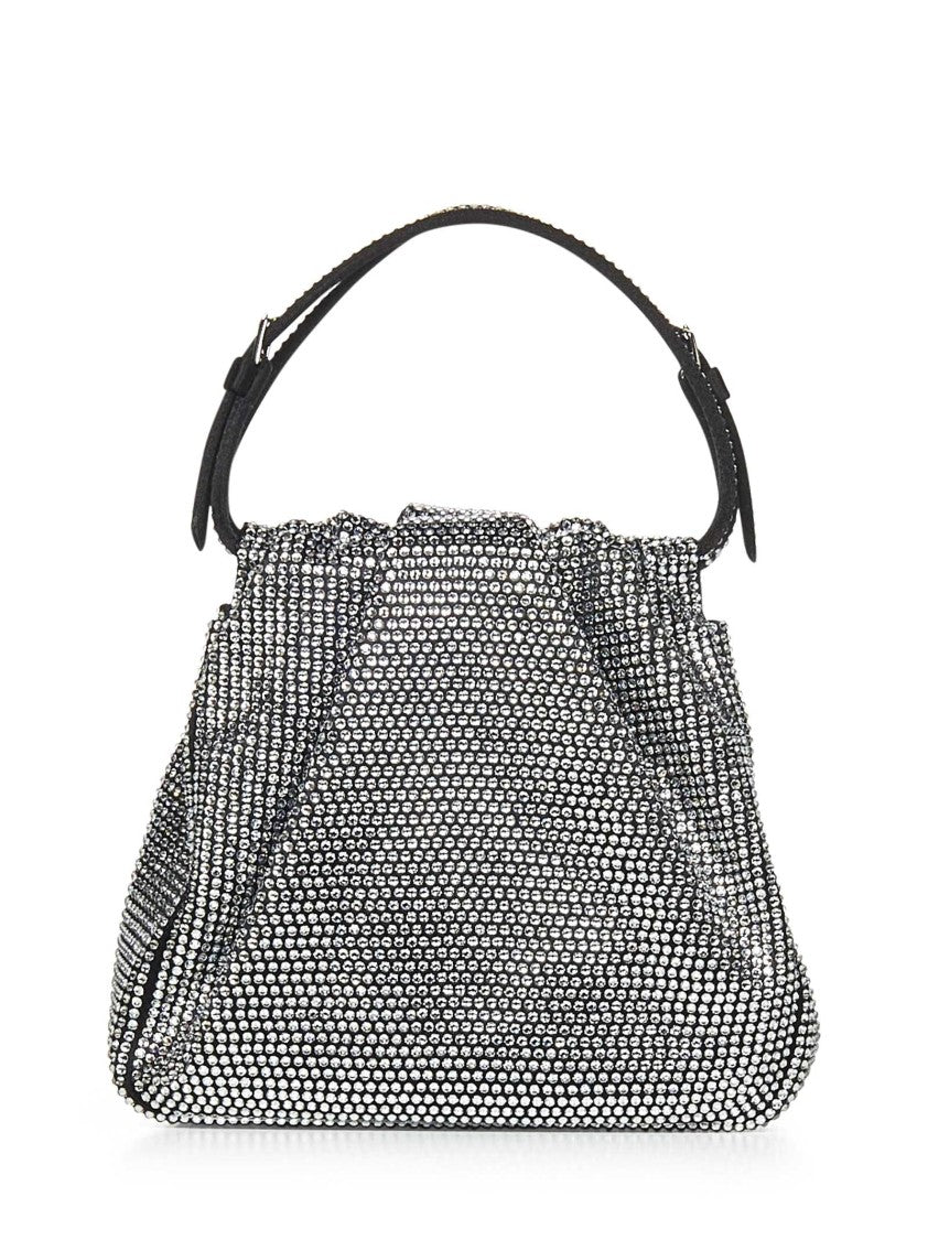 Amina Muaddi Compact Gathered Handbag