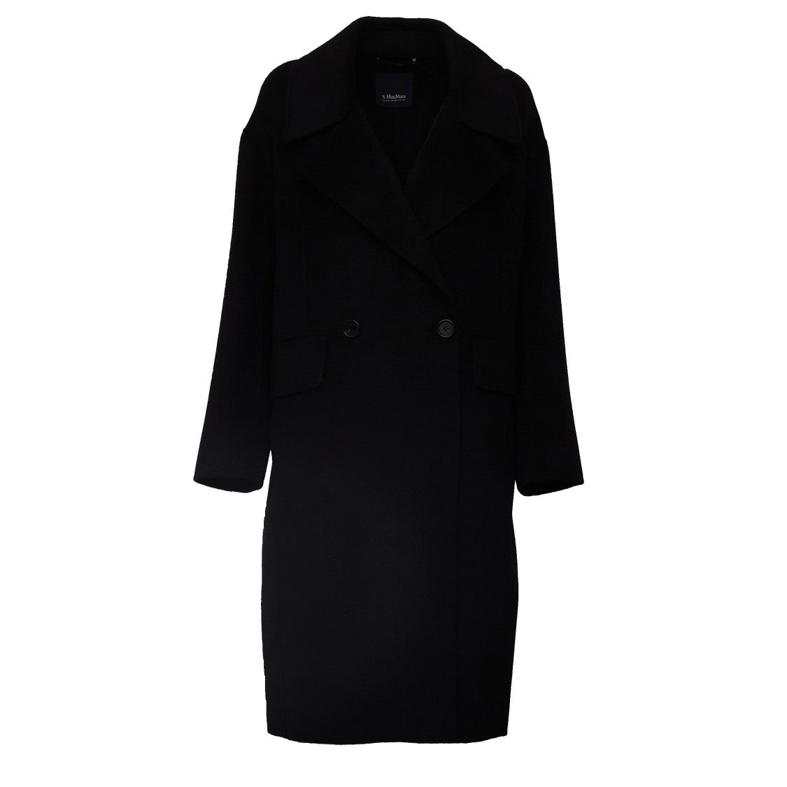 Max Mara Cashmere-Blend Straight-Leg Double-Breasted Long Coat