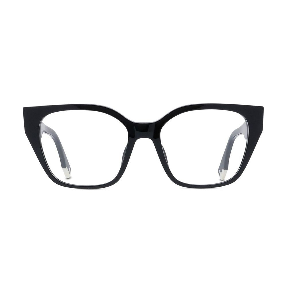 Fendi Way Rectangular Black Acetate Eyeglasses