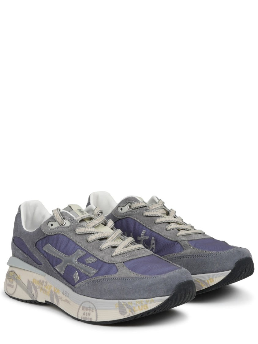 Premiata Moerun Layered Sole Textured Sneakers