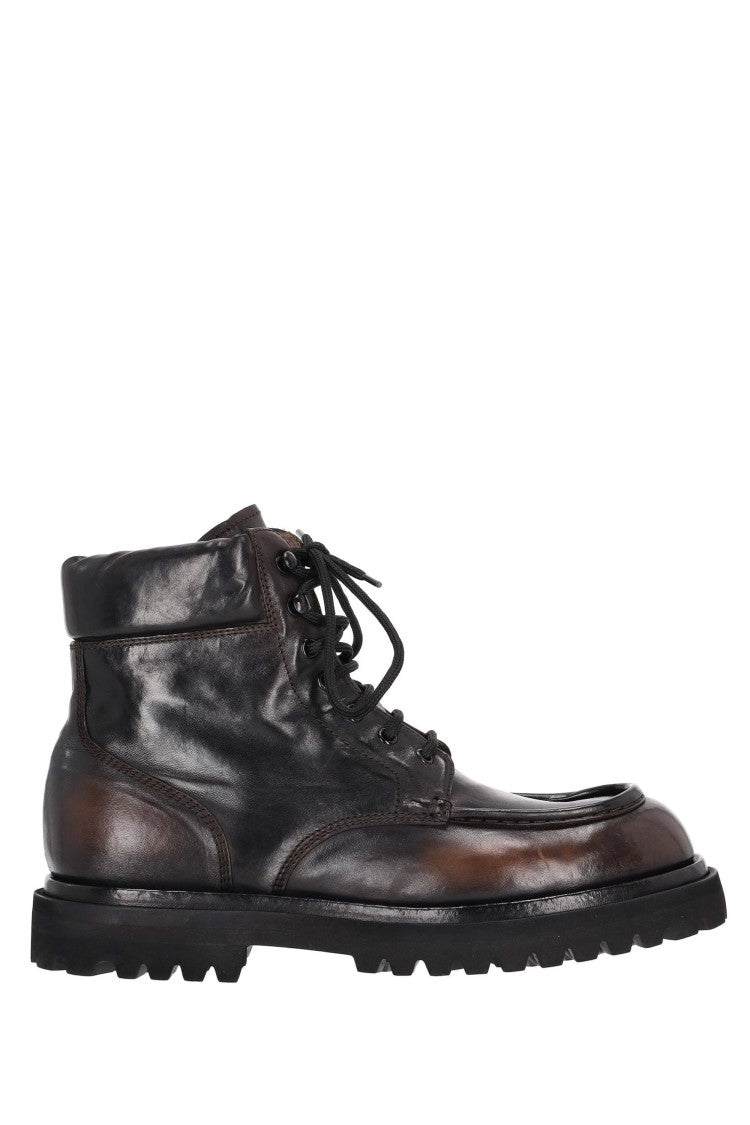 Officine Creative St Moritz Sole Leather Ankle Boots