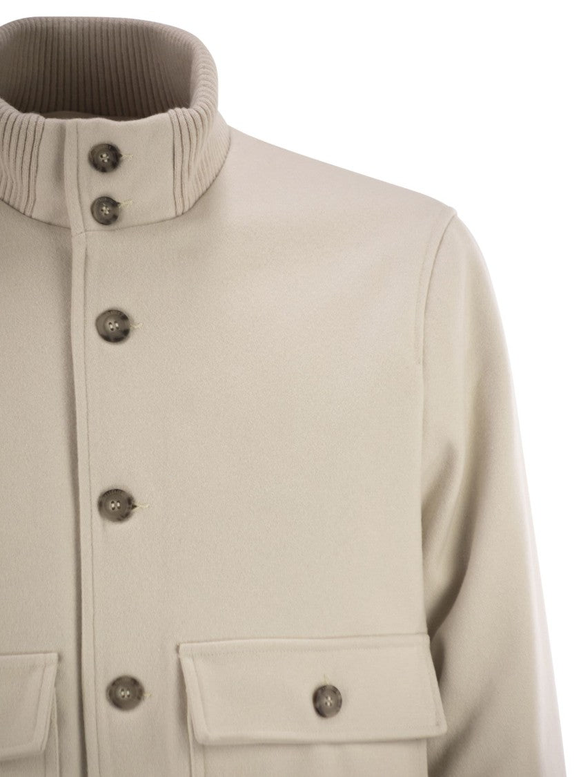 Peserico Wool And Cashmere Bomber Jacket