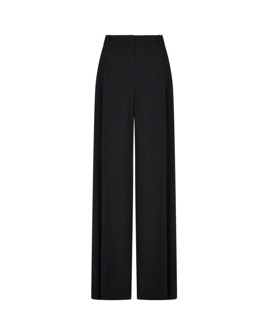 Serena Bute Serena Trouser With Georgette Trim - Black