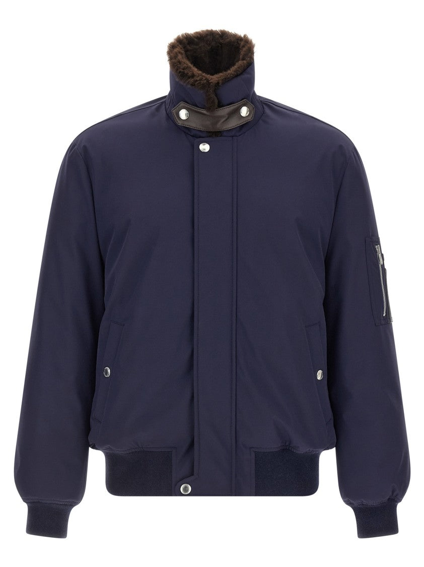 Brunello Cucinelli Water Repellent Nylon Bomber Jacket