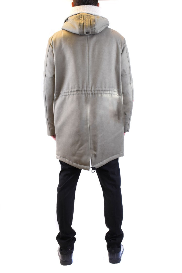 Peuterey Green Nylon Quilted Down Jacket