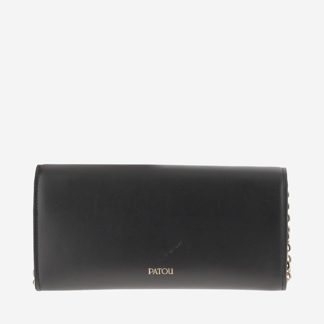 Patou Rectangular Leather Clutch Bag