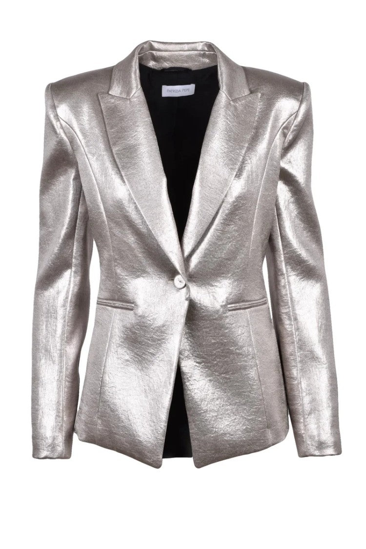 Patrizia Pepe Fitted Jacket - Gold