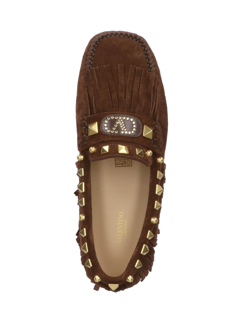Valentino Garavani Driver Plaster Caster' Moccasins – Brown