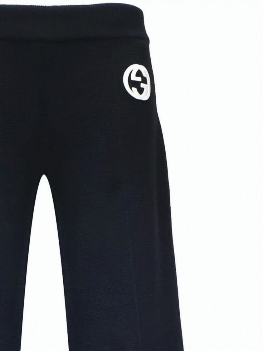 Gucci Cropped Wide-Leg Pants With Structured Fabric And Tailored Design
