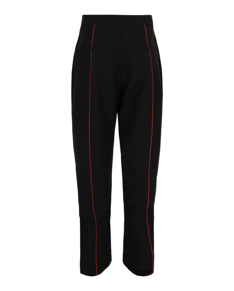 Ferragamo Contrasting-Trim Straight-Leg Track Pants