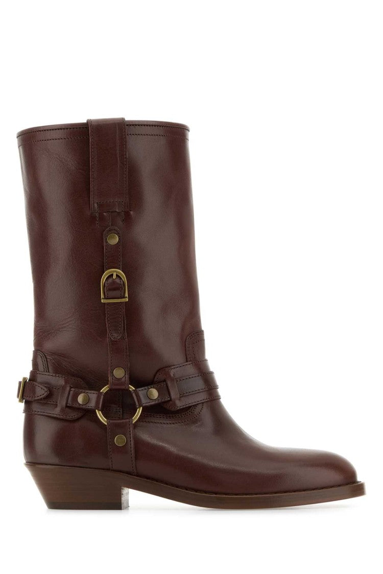 Isabel Marant Brown Leather Heiko Ankle Boots