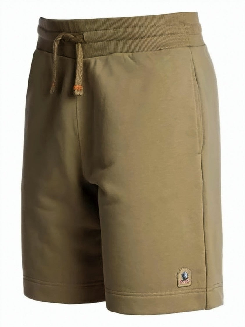 Parajumpers Brown Shorts With Ribbed Waistband