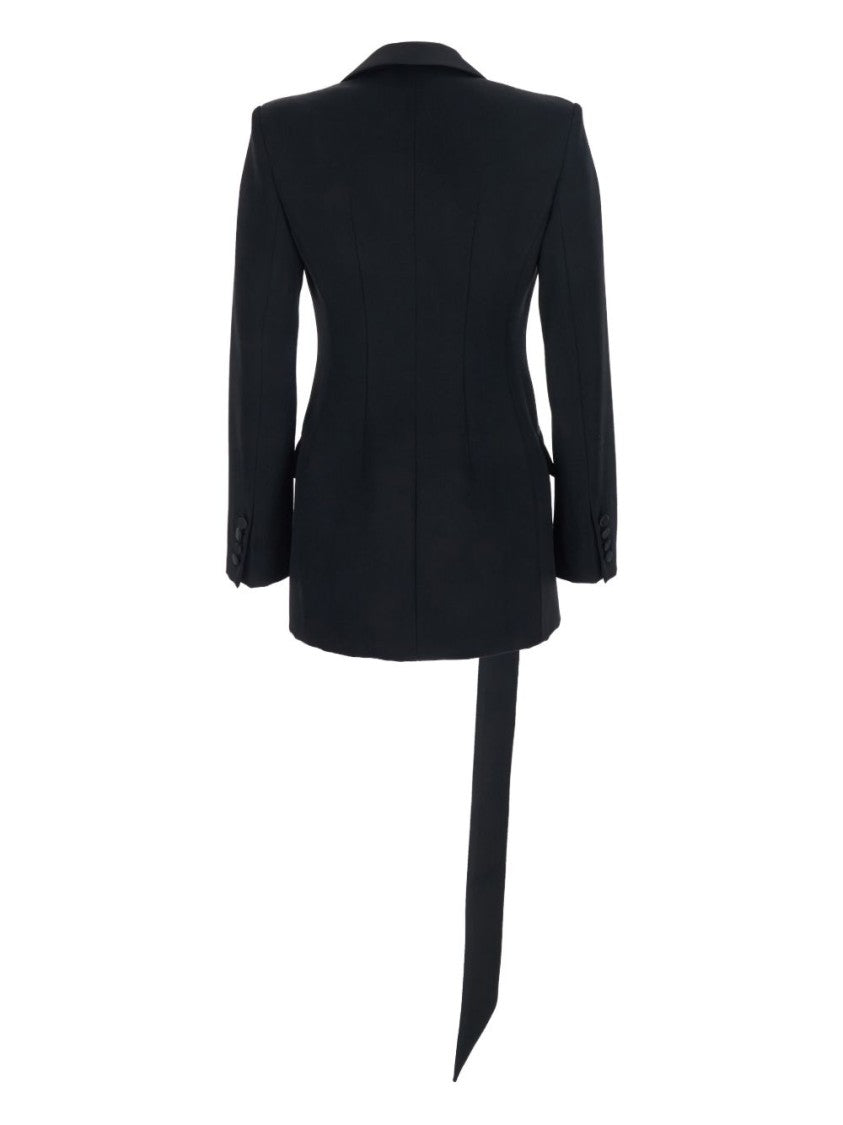 The Attico Tailored Black Virgin Wool Blazer