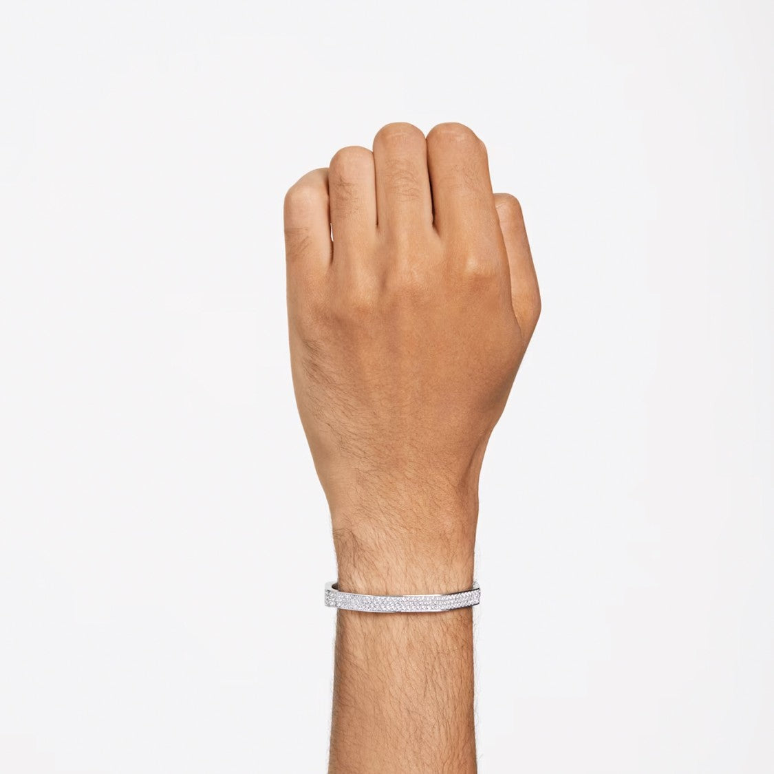 Swarovski Octagonal Bangle With Precision-Cut Pavé Crystals