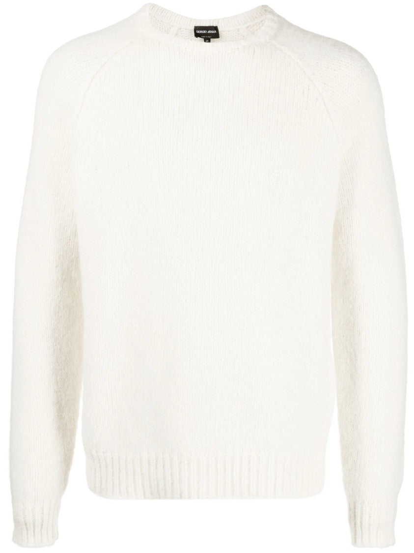 Giorgio Armani Beige Alpaca Wool Sweater