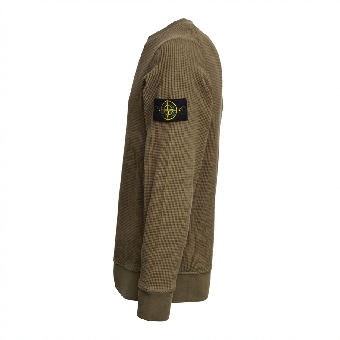 Stone Island Organic Cotton Waffle Fleece Sweatshirt
