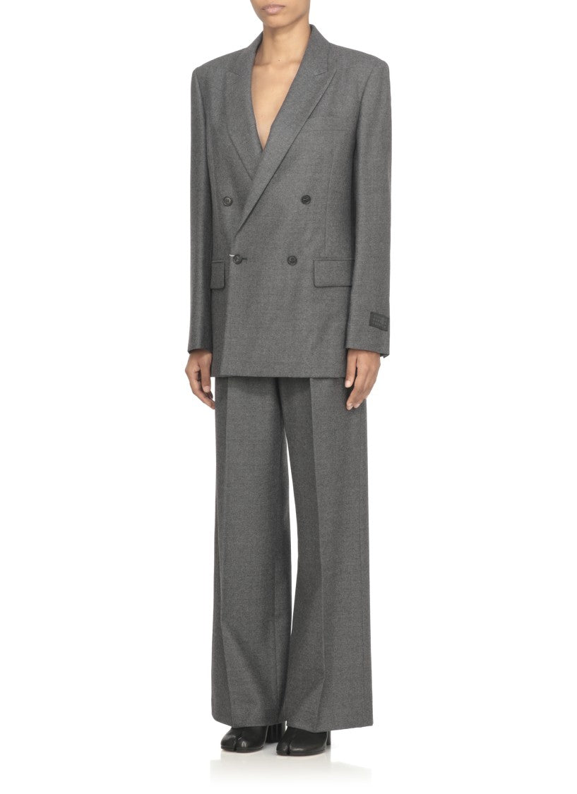 Mm6 By Maison Margiela Wool Double-Breasted Blazer