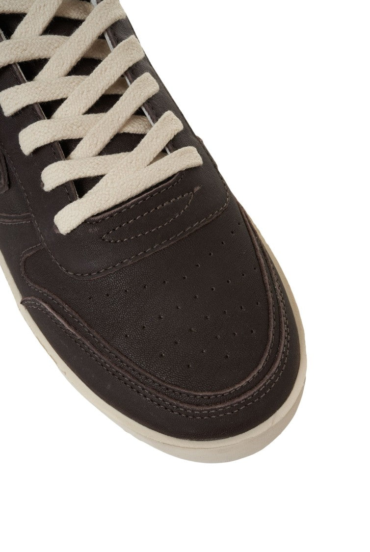 Philippe Model Suede Lace-Up Sneakers With Textured Sole
