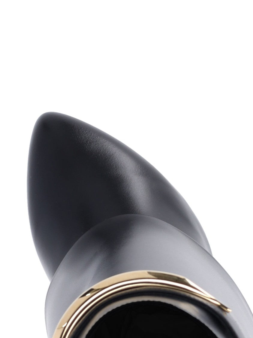 Givenchy Pointed Toe Ankle Boots With Wrapped Design