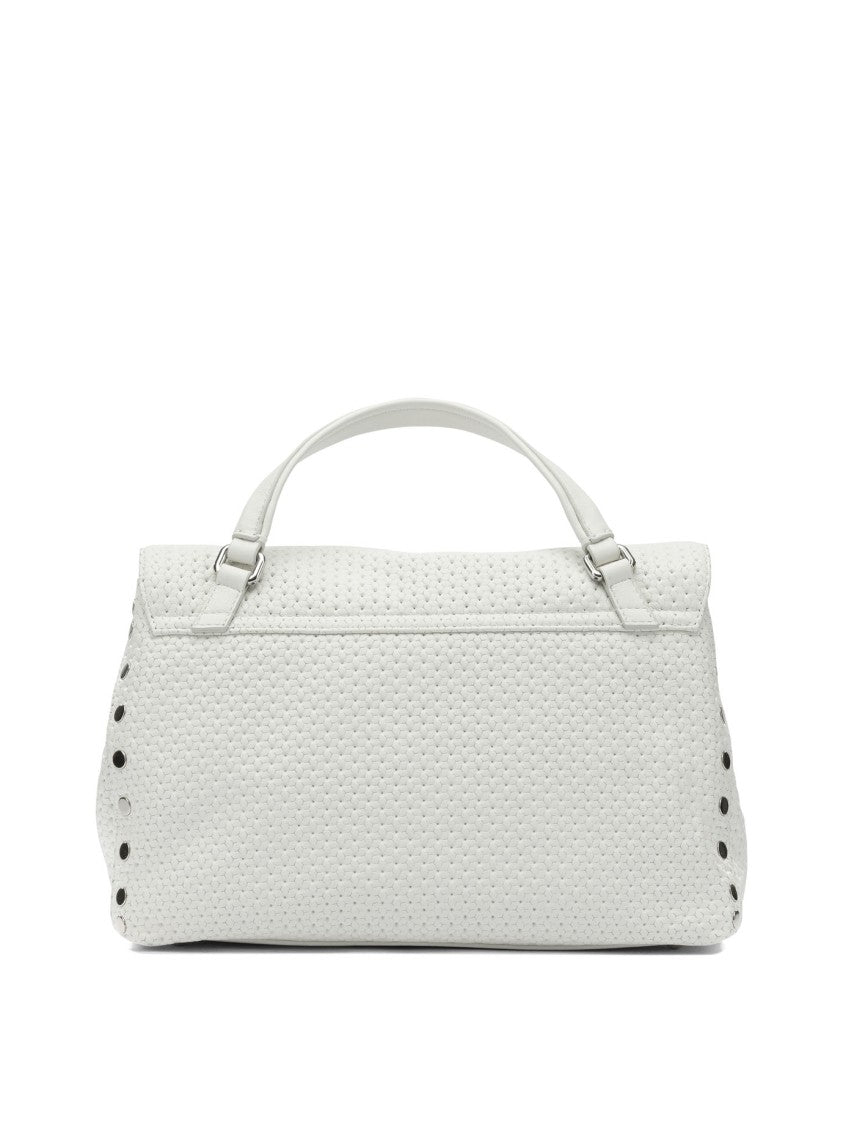 Zanellato Structured Rectangular Handbag With Silver-Tone Accents