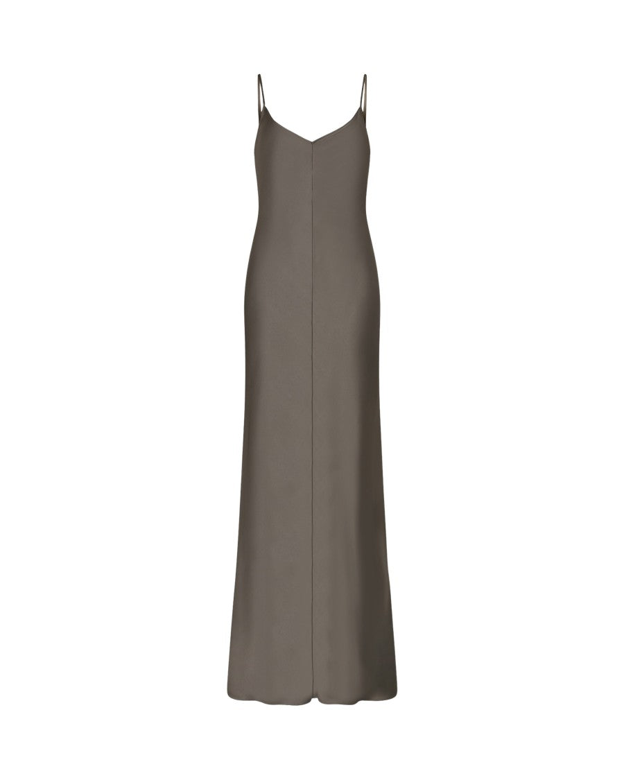 Serena Bute Satin Slip Dress '25 - Charcoal