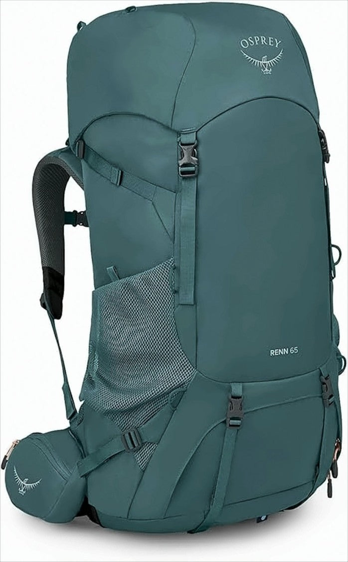 Osprey Structured Green Polyester Backpack With Multi-Compartment Design