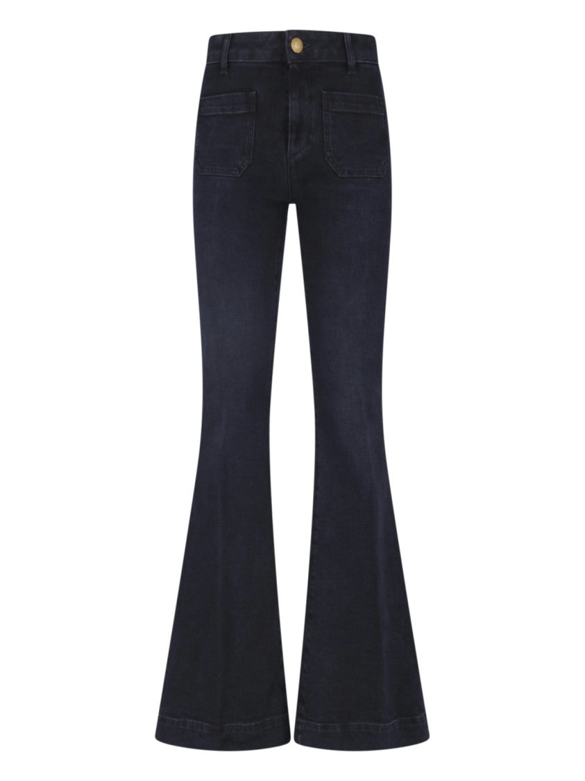 Seafarer Flared High-Rise Jeans With Dramatic Silhouette And Classic Features