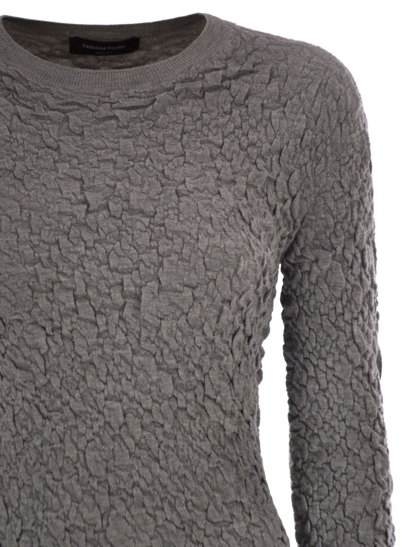 Fabiana Filippi Slim Dress With Embossed Finish