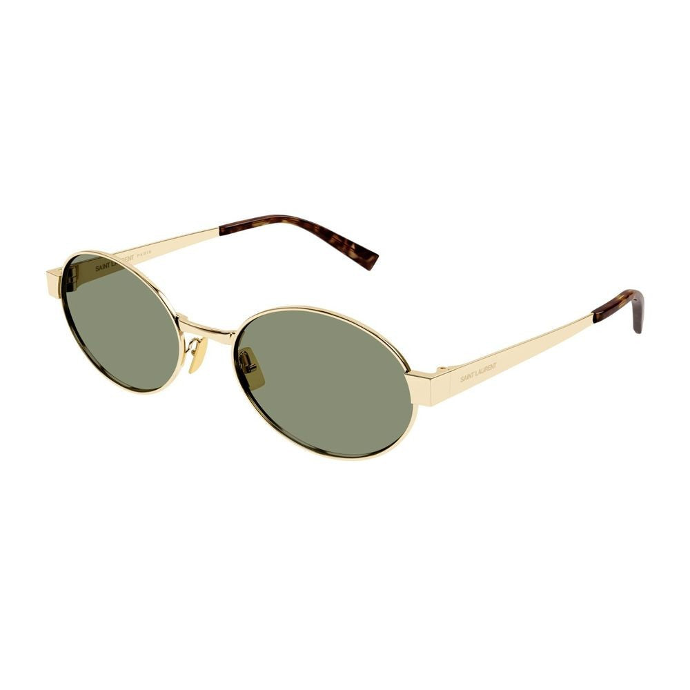 Saint Laurent Sl 692 Linea Sl Logo Oval Gold Metal Sunglasses