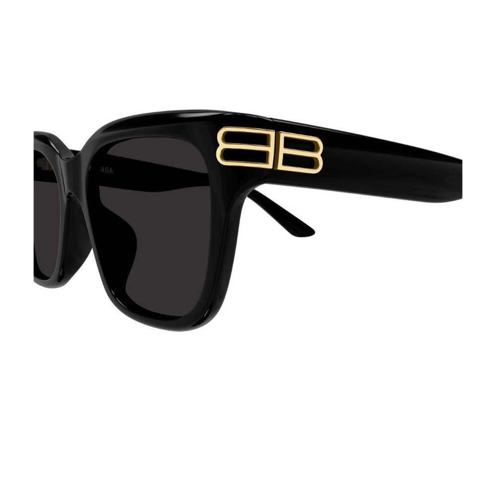Balenciaga Bb0433sk Everyday Line Glossy Black Square Sunglasses